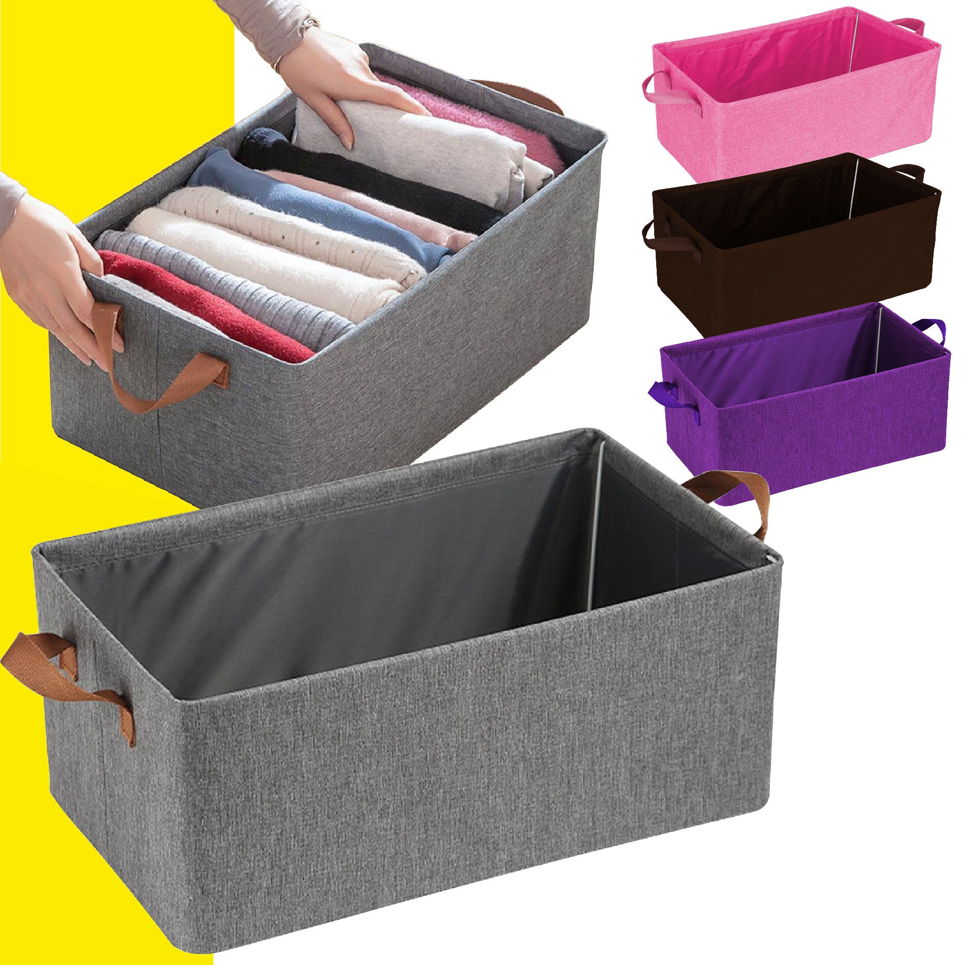 Canasta Caja Organizador Rigido Plegable!!